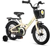 Bubble 12 14 16 Pulgadas para niños y niñas de 3 a 8 años Bicicleta con Cesta y estabilizadores