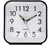 Home Decor Square Alarm Clock Daily Analogue Quiet Electronic Clock Silent No Ticking Night Light Bedside