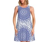 Custom Evil Eye Women's Summer Türkiye Lucky Charm Casual Beach Dress Sleeveless Top