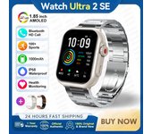 2025 Reloj inteligente New Smart Watch Women 1.85 inch AMOLED Bluetooth Call Watch 100+sport mode 1000 mAh large battery Fitness Tracker Waterproof Sport Smart Clock Fashion Ladies Men Smartwatch Woman