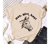 Horse t-shirts women streetwear Japanese t-shirts girl 2000s manga Japanese clothes