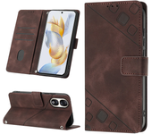 For Huawei Honor 90 Lite Honor 90 Lite Rea - An00 CRT - Nx1 Rea - Nx9 Solapa Ranura Billetera Funda Protectora De Color Sólido