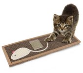 Rascador Para Gato 38 X 12.5 X 2 Cm Alfombrillas De Cartón Rascador De Gato Para Gatos