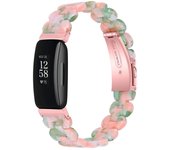 Suitable for Fitbit Inspire HR/Inspire 2 resin strap oval slim waist wristband