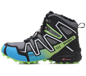 Botas de Senderismo Impermeables de Cuero de Invierno Para Hombre Botines de Nieve Para Exteriores Zapatos de Entrenamiento de Senderismo de Felpa Zapatos Deportivos Para Caminar