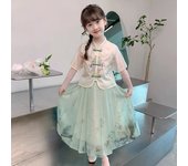 Girls' National 2025 Children's New Ma Mian Yang Set Hanfu Summer Chinese Ancient Style Skirt