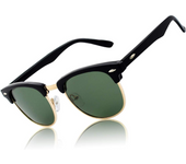 Gafas de sol polarizadas retro medio marco clásico para Hombre y Mujer MJ56