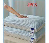 2pcs Contemporary Cooling Gel Pillows, Space-Themed, Breathable Tofu Pillows for Neck Support, Machine Washable, Multipurpose, with Polyester Filling & Cover, for Home, Bedroom, Hotel - Ideal for Relaxation & Comfort, Perfect Holiday Gift