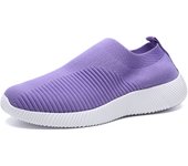 MOV-Zapatos para caminar para mujer, zapatillas de calcetín a la moda, mocasines cómodos y transpirables, zapatos informales antideslizantes