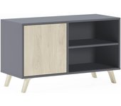 TV para Salón | 57 x 95 x 40 cm | Indicado para TV de 32/40" | Modelo Wind 100 | Puccini | Puerta Abatible Color Blanco