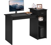 Mesa de Ordenador con Estantería 112x50x82cm Escritorio con Cajon para Computadora Escritorio Oficina Despacho Moderno Blanco