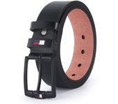 Men's PU Leather Alloy Pin Square Buckle Belt Business Leisure Belts 2023 Fashion Black Coffee Brown Waist Belts for Men