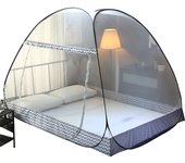 Mosquitera para Cama, Plegable Mosquitera Tienda, Portátil Mosquito Cortina, Tienda Emergente de Mosquitera para Viaje/Hogar/Bebés - 1.8M Azul