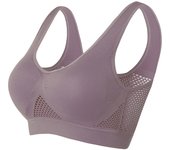 Sujetador Deportivo para Mujer Aireado, Ajuste Completo, Material de Nylon y Spandex