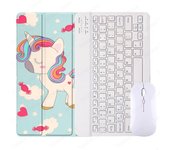 PU Leather Magnetic Stand Cover for Xiaomi Redmi Pad SE 11 inch 2023 Spanish Tablet Keyboard