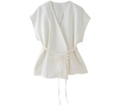 GASL- Conjunto Lino Otoño 2024, Top Tirantes y Pantalón Wide Leg Estilo Francés