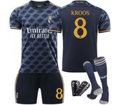 Children 2324 Real Madrid Home Jersey No. 9 Mbappe 5 Bellingham 7 Vinicius Football Uniform Sports Men's Suit