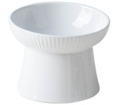 Ceramic Cat Bowl Creative Slanted/Flat Mouth Pet High Foot Bowl Large Capacity Multi-use Dog Food Feeding Basin Neck Protection