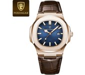 Reloj ultrafino de marca suiza para hombre nuevo reloj de cuarzo impermeable de moda