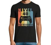 Nivel 40 Desbloqueado Gamer 40 Años 198 Camisetas regalo jubilación