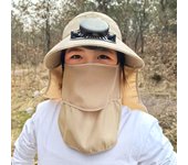 Nueva pantalla Digital Solar ventilador de carga gorra macho y hembra adultos al aire libre protector solar pesca seco granja trabajo grandes aleros sombrero de sol