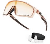Gafas de Ciclismo Polarizadas Hombre Gafas MTB Mujer Gafas Bicicleta Montaña Gafas Bici con 3 Lentes Intercambiables TR90 Gafas Ciclista Protección UV 400 Gafas de Sol Deportivas Running K76