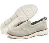 Mens Slip on Mules Lightweight Walking Shoes Non Slip Breathable Seakers Beige