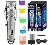 kemei K517 professional barber electric metal housing hair clipper rechargeable hair trimmer for men beard hair cutter machine