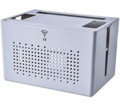 Double-layer Wifi Router Storage Box Desktop Socket Wire Organizer Box Set Top Box Item Hidden Finishing Box