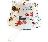 Panama Summer Sun Fisherman's Cap Kids Cotton Cube Hat for Babies