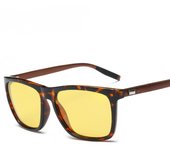 Nuevas gafas de sol polarizadas para hombres y mujeres, gafas de sol de templo de aluminio y magnesio, gafas de sol de conducción con montura cuadrada A387 visión nocturna
