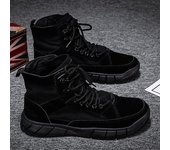 Martin botas de los hombres de media y alta parte superior británica retro desierto herramientas zapatos al aire libre impermeable seguro de trabajo marea botas medianas y cortas botas de los hombres