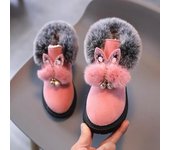 Niñas Princesa Botas De Nieve Moda Engrosada Acolchada Botas Cortas De Algodón