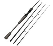 1.8m 2.1m Lure Rod Travel Fishing Rod 4 Section Carbon 4-25g Power Spinning Casting Rod Ultralight Portable Fishing  Rod