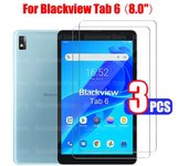 For (8.0") Tempered Glass Film 9H Hardness Clear Anti Scratch Screen Protector for Blackview Tab 6 2021 8 inch