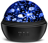 Luz Nocturna estrellada giratoria para niños, proyector de luz nocturna estrellada de 360 ° para bebé, proyector de olas oceánicas para decoración de dormitorio de niños