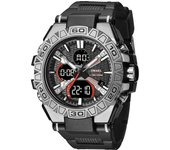 New Men Fashion Watches Quartz Watch Waterproof 50M Man Digital Watch Led 8071 Smael Brand Watch Military Sports Dual Display