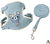 Conjunto de arnés y correa para gato, chaleco ajustable a prueba de Escape para perro, malla transpirable para gato y gatito