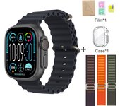 2025 New HK9 Ultra 2 MAX Smartwatch Bluetooth Call Heart Rate Detection Sports Mode Flashlight 1GB Memory AMOLED Compatible with Android IOS Smartwatch
