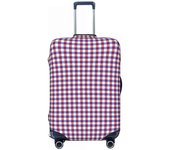 Custom Black White Gingham Plaid Lage Cover Cute Check Pattern Suitcase Protector Covers Suit For 18-32 inch