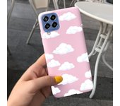 For Samsung Glaxy M33 5G Case SM-M336B Matte Soft Silicone Back Cover On Funda Samsung M33 M 33 Dinosaur Cute Cat Bumper Etui