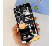 For Xiaomi Poco X6 Pro 2023 Case Fashion Flower Clear Soft Silicone Bumper Cover For Xiomi Poco X6 Pro 5G Coque PocoX6Pro Fundas