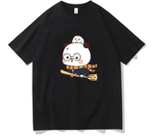 Kawaii Panda and Bear Pattern T-shirt Bubu Dudu Round Neck Fashion Large Women's Wear