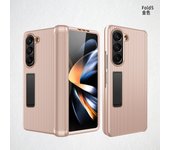 Slim Plastic For Samsung Galaxy Z Fold 5 Case Suitcase Stand Glass Film Hinge Protection Cover