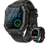 Military Smart Watch for Men with Text and Call 1.85 " IPS Screen Tactical Fitness Watches for Men with Sleep Monitor Smartwatch Compatible with Iphone Samsung Android