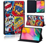 For Samsung Galaxy Tab A8 10.5/A7 Lite 8.7/A7 10.4/A A6 10.1/A 8.0/10.1/10.5 Inch Graffiti Art Pattern Leather Tablet Stand Case