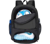 Bolsa para balón de fútbol, mochila de fútbol con compartimento para zapatos para jóvenes, adecuada para baloncesto, voleibol