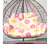 UnFilled Double Hanging Swing Egg Chair Cushion Cover Patio Round Large Detachable Pillowcase for Home