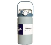Gym Drinkware 1L/1.2L Thermos Cup Large Capacity Stainless Steel Straw Thermal Bottle Keep Hot/Cold Vacuum Flask Outdoor