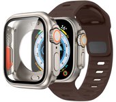Case+Strap For Apple Watch Band 45mm 44mm 41mm 42 40mm Smart Silicone Bracelet Iwatch Series 3 4 5 6 Se 7 8 Change To Ultra Case